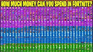 *BUYING* ALL SKINS & ITEMS IN FORTNITE! (HOW MUCH MONEY DOES IT COST?)