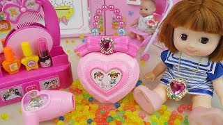 Baby doll jewelry box and hair shop play baby Doli house