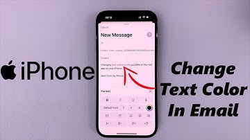 How To Change Text Color In Email On iPhone