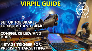 Set Up Axis To Button, LEDs, Dial Mode on Virpil ACE, Constellation, CM3 Throttle Config Software