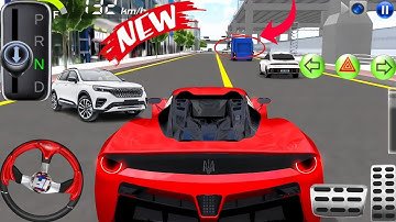 New Lightning RED Car in School Building - 3D Driving Class - Gameplay Android ios - 2025