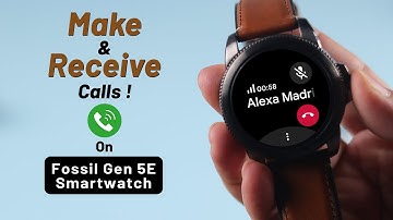 Fossil Gen 5E Smartwatch: How to Make and Take Phone Calls!