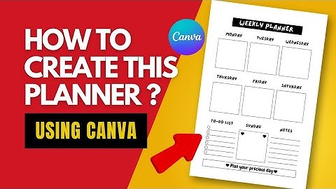 How to Create a weekly Planner (2024) for Amazon KDP/ Etsy using Canva