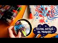 ARTEZA OIL MARKERS review | DIY canvas tote and air dry clay tray