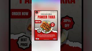 Paneer Tikka poster #shorts #canva #tutorial #ytshorts #design