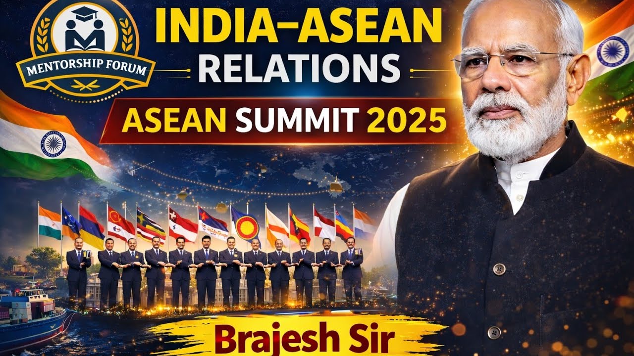 ASEAN in News 2025 I ASEAN SUMMIT 2025 | India–ASEAN Relations Explained for UPSC/BPSC/UPPSC