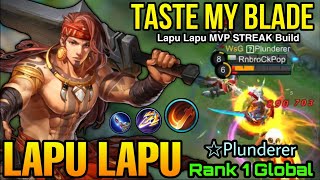 Taste My Blade!! Lapu Lapu Double MVP Plays - Top 1 Global Lapu Lapu by ⭐Plunderer - MLBB