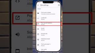 how to block pop up ads on Google chrome #google #popupads #ads #androidv#app #shorts