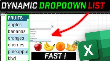 How to make Dynamic Dropdown List in Excel FAST!