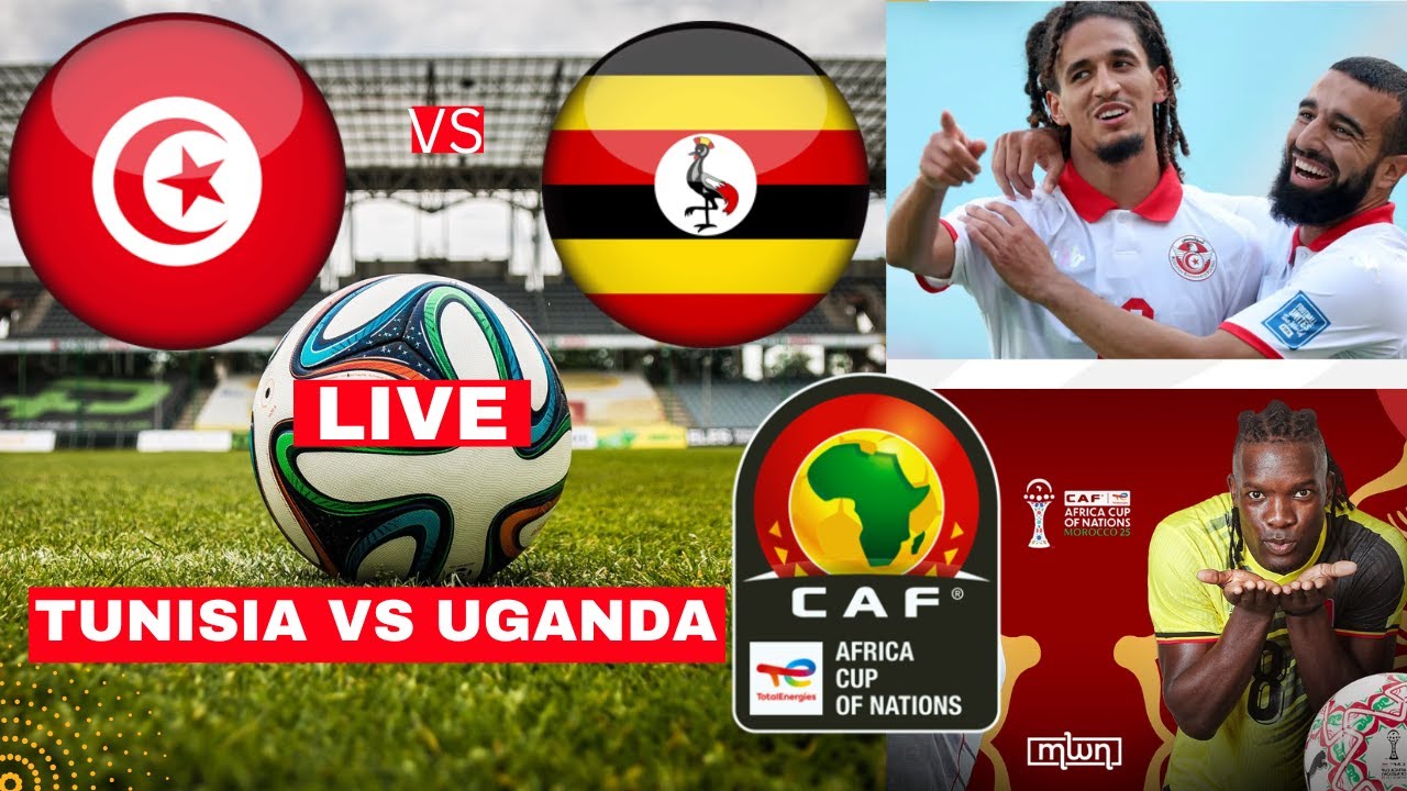 Tunisia vs Uganda 3-1 Live Africa Cup of Nations AFCON Football Match Score Highlights CAF en Direct