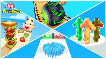 Sandwich Runner | Going Balls | Count Masters | Blob Runner 3D - All Level Gameplay NEW APK UPDATE