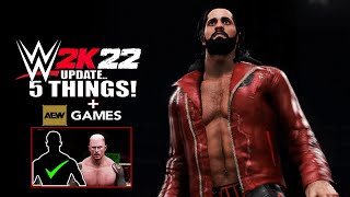 WWE 2K22 5 New Things & Details!.. NEW Additions To Roster, AEW Games News & More!