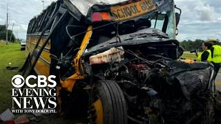 Video shows deadly school bus crash in Florida, 911 calls released