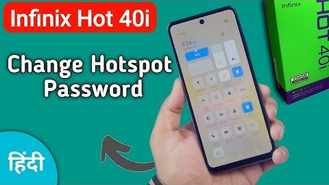 Infinix Hot 40i Hotspot password kaise change kare, how to set another Hotspot password in infinix