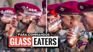 Glass Eating Ritual Of PARA Special Forces | PARA Commando Glass Eating