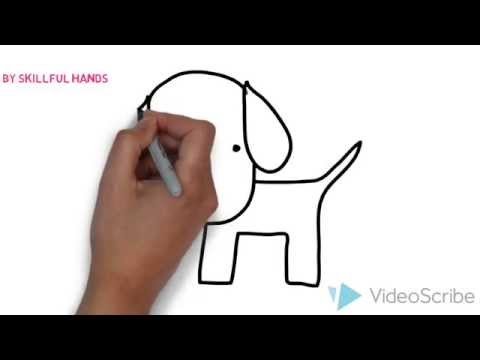 How to Draw a dog (for Kids) / Как нарисовать собаку (Для детей)