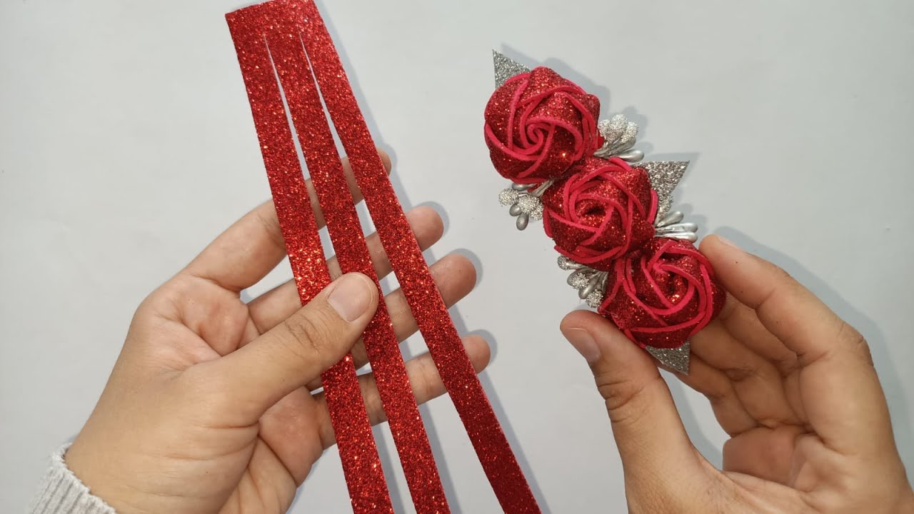 Harika Bir Çiçek Yapımı / Flower Craft Ideas with Foam Sheet🌸