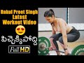 Tollywood actress Rakul Preet Singh workouts video goes viral on social media