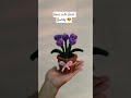 Cute Mini Flower Pot 🌸🪴|Pipe cleaner flower pot 😍|Handmade gift ideas 😍#viral #shorts #love