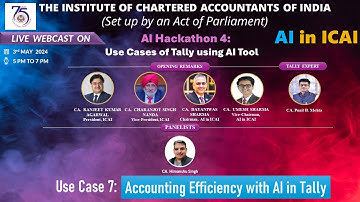 Hackathon 4: Series 1 - Use Case 7 | Accounting Efficiency with AI in Tally | CA. Himanshu Singh