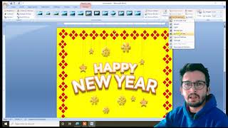 Happy New Year 2021 Design  in Ms Word | Happy New Year Poster Design in ms word| screenshot 2