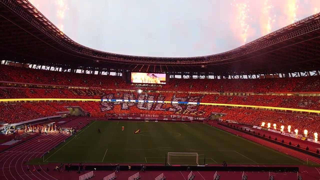 ＠清水エスパルスvs横浜F・マリノス（国立競技場）選手入場