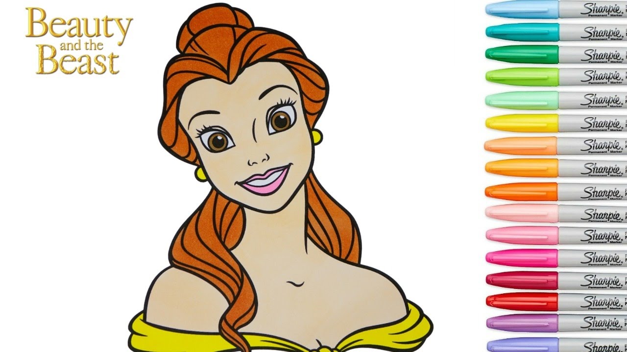 princess coloring pages belle