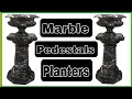 Beautiful luxury design marble pedestals with planters | luxury interior design | #shorts #interior