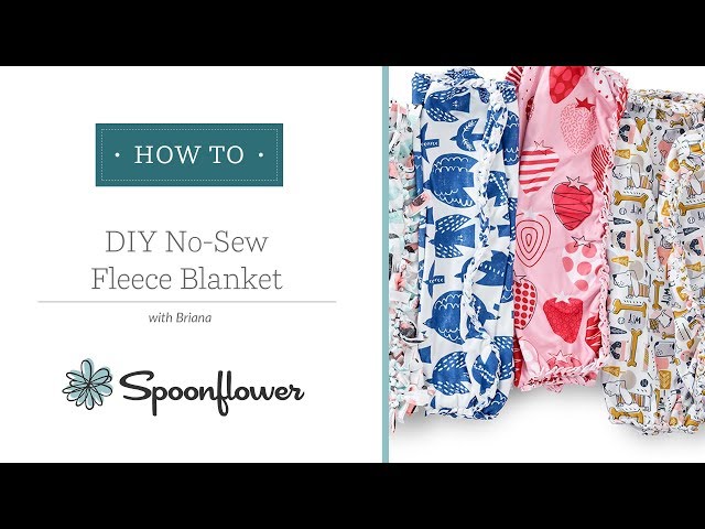 DIY No Sew Fleece Blanket Tutorial 