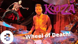 KOOZA by Cirque du Soleil  'Wheel of Death' act Drum Solo by Eden Bahar