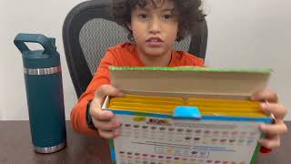 Elias Unboxes 150 Crayola Coloured Pencils!