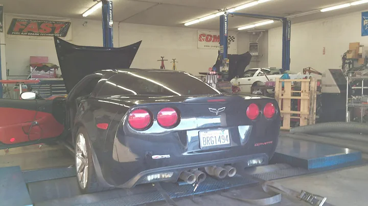 C6 Z06 w/ Kooks headers on the dyno