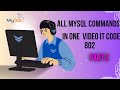 ALL COMMMANDS IN MySQL ALTER TABLE, INSERT INTO, UPDATE TABLE , DROP, DELETE | PART-2