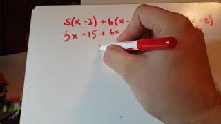 Algebra 21 - Multi Step Equations I