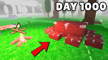 1 Day vs 1000 Days Base! - 99 Nights in the Forest