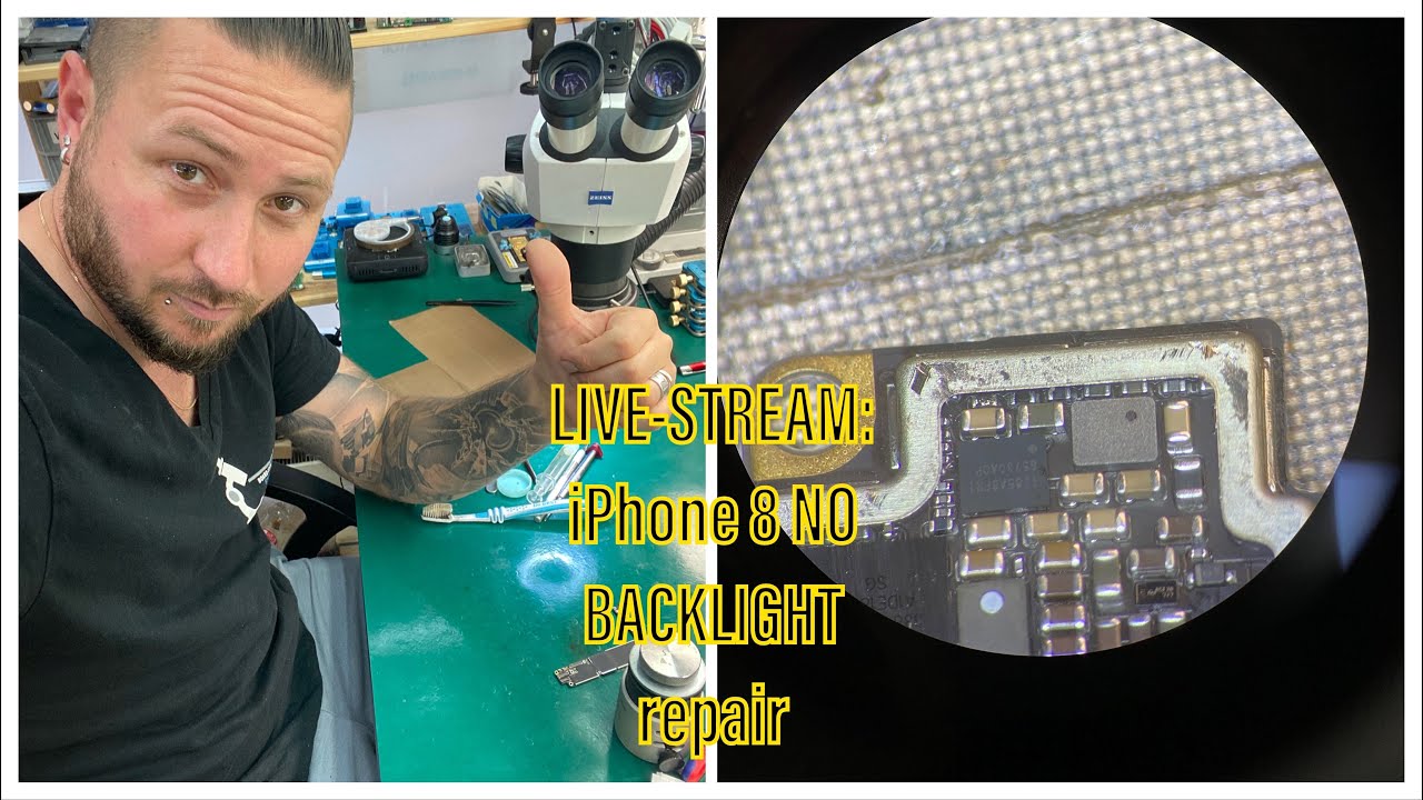 LIVESTREAM iPHONE 8 CAME IN WITH NO BACKLIGHT TROUBLESHOOTING