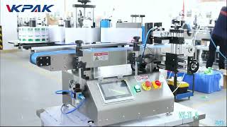 VK-TL Automatic Tabletop Round Bottle Sticker Labeling Machine