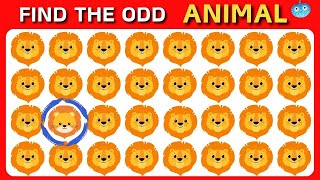 Find the ODD One Out🔎 | Animal Edition🐣 |[Easy, Medium, Hard] Levels⏰ | Emoji Quiz 2024😉