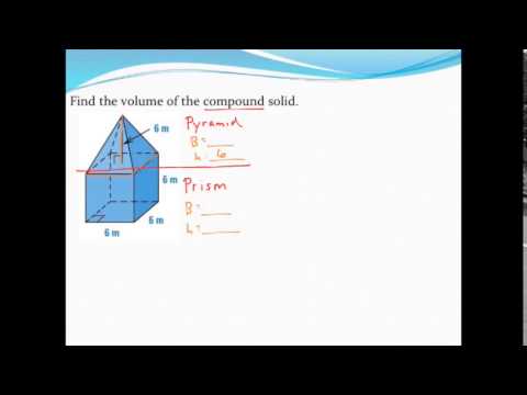 Calculating the volume of composite solids - YouTube