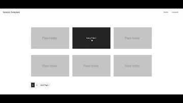 Genesis Page Template For Custom Grid Loop With Image Hover Overlay & Pagination