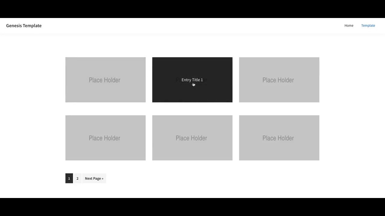 Genesis Page Template For Custom Grid Loop With Image Hover Overlay ...