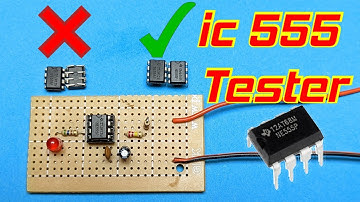 IC 555 Tester Circuit | 555 ic tester circuit diagram
