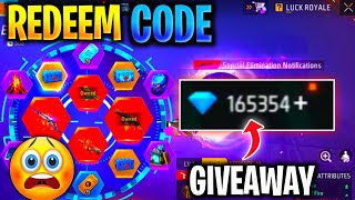 REDEEM CODE GIVEAWAY 🤑🤑 | GARENA FREE FIRE