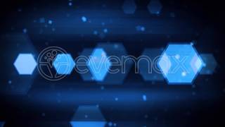 Blue Dynamic Hexagons