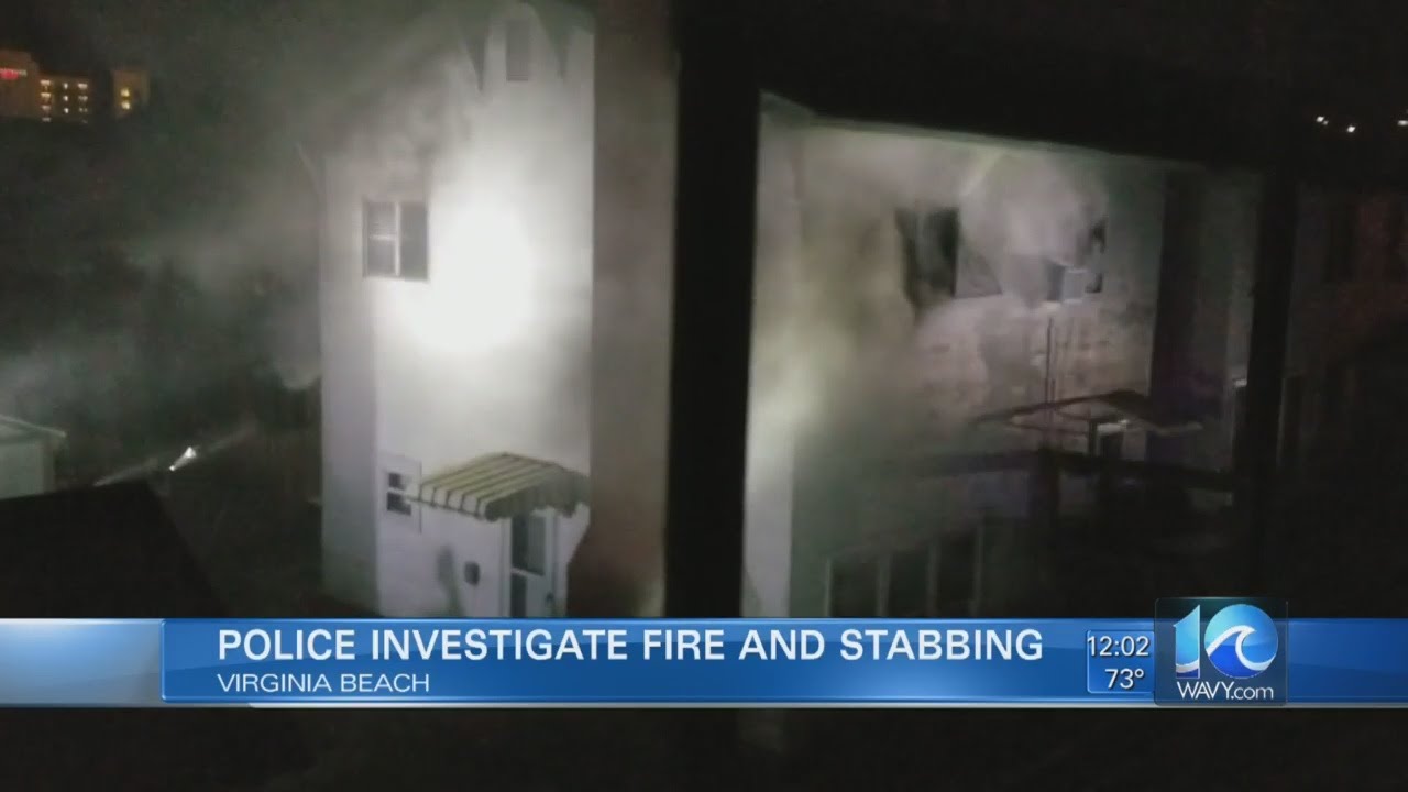 Man accused of stabbing woman, setting apartment on fire - YouTube