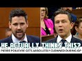 Pierre poilievre gets absolutely clowned over his fake workingclass hero persona