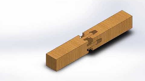 Japanese wood joints Tsugite part2 3D animations