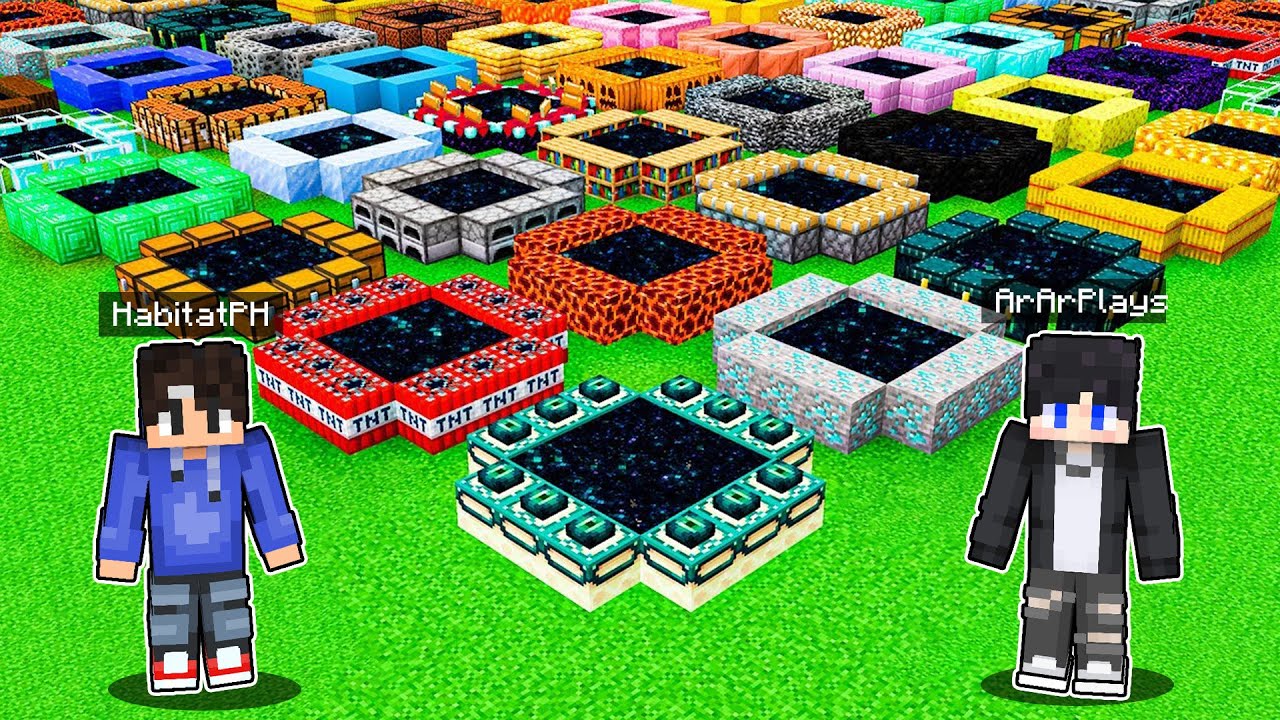 1000 Super End Portals in Minecraft