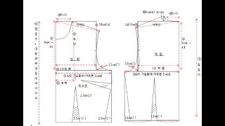 상의기본원형 (길원형) 패턴그리기  cad Basic method of jacket drafting