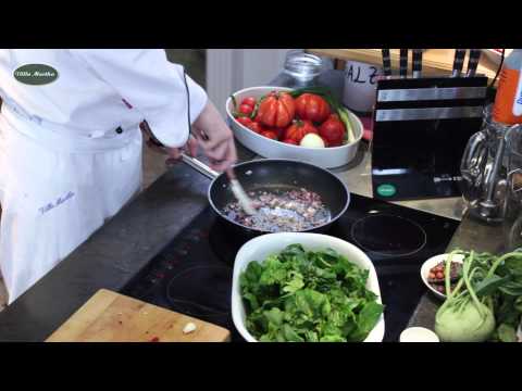 Glasierter Spinat Kochvideos Gemüse Vegetarische Rezepte Villa Martha Kochschule